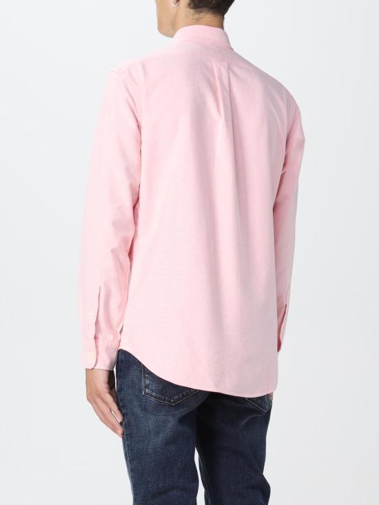 25FW 폴로 랄프로렌 컬러 포니 자수 커스텀 핏 버튼 다운 셔츠  710792041 003 Pink - POLO RALPH LAUREN