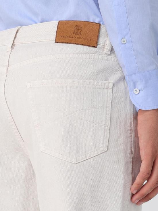 25FW 브루넬로 쿠치넬리 데님 팬츠 M237UX1290 C7024 Yellow Cream - BRUNELLO CUCINELLI