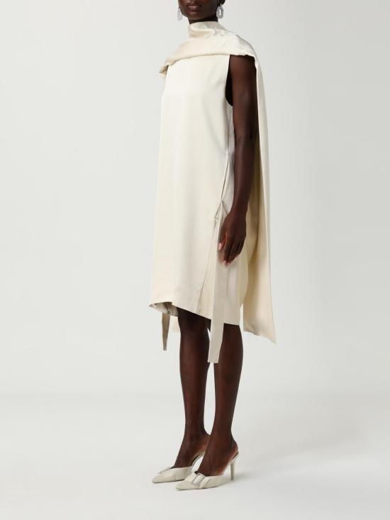 25FW 토템 미디 원피스 253WRD0198FB0382 116 Beige - TOTEME