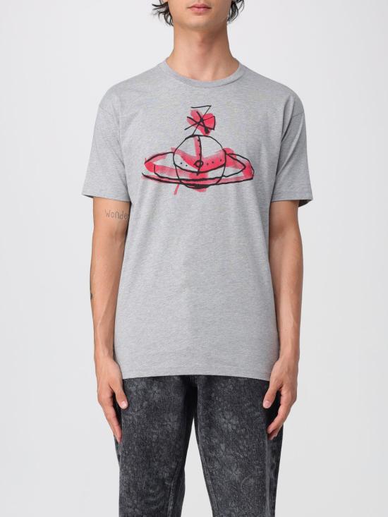 25FW 비비안웨스트우드 반팔 티셔츠 3G01003WJ001M P001 Grey