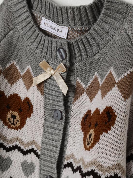 25FW [키즈] 모나리자 풀오버 19F8086062 0232 Grey - MONNALISA