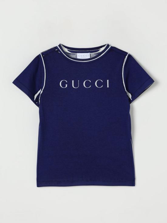 25FW [키즈] 구찌 티셔츠 547559XJHBO 4804 Blue