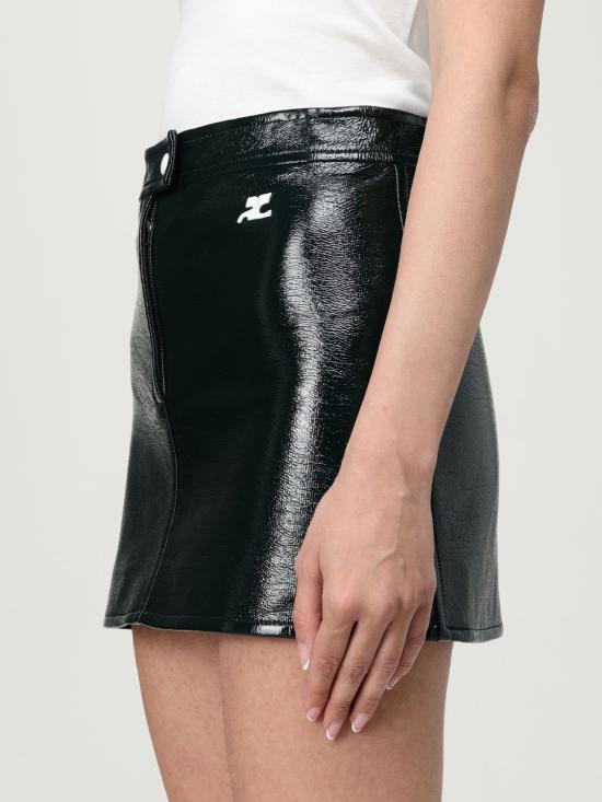 25FW 쿠레쥬 숏 스커트 PERCJU001VY0014 8081 Green - COURREGES