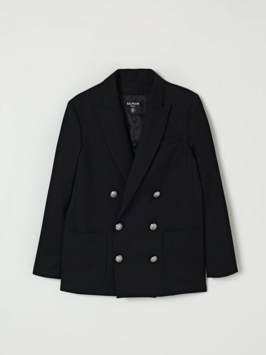 25FW [키즈] 발망 캐주얼 자켓 BX2P04I0196 930AG Black