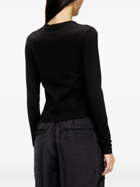 25FW 디젤 긴팔 티셔츠 A194380CLBR9XX BLACK DOM - DIESEL