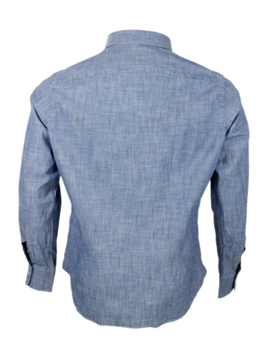 25FW 일레븐티 긴팔 셔츠 K75CAMK08 TES 11N Denim - ELEVENTY