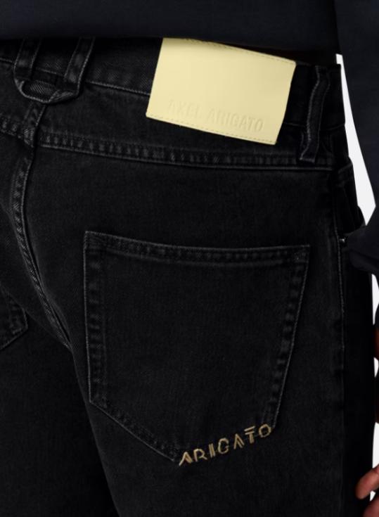 25FW 악셀 아리가토 데님 숏팬츠 A3537002 BLACK Black - AXEL ARIGATO