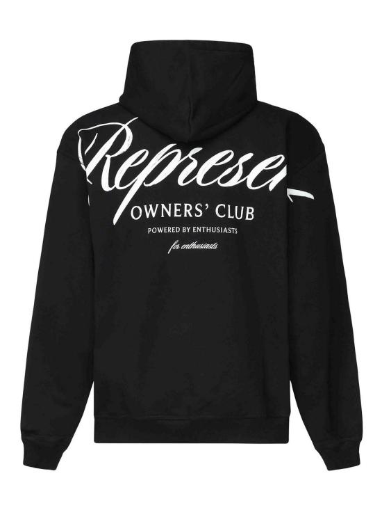 26SS 리프레젠트 후드 티셔츠 OCM41200001 Black - REPRESENT