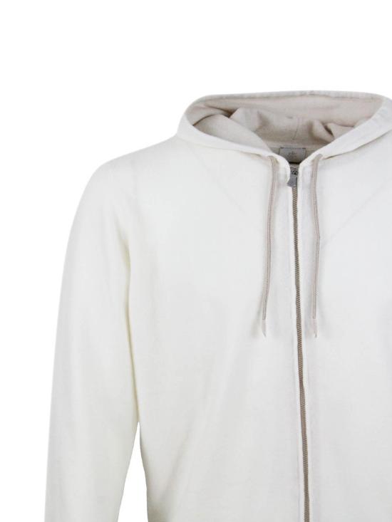  일레븐티 집업 니트 K76MAGK33MAG0102 White - ELEVENTY