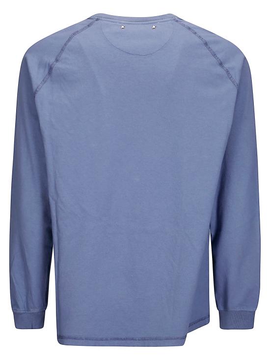 25FW 골든구스 긴팔 티셔츠 GMP02015P00213850270 CHINA BLUE DOM - GOLDEN GOOSE