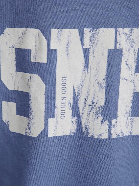 25FW 골든구스 긴팔 티셔츠 GMP02015P00213850270 CHINA BLUE DOM - GOLDEN GOOSE