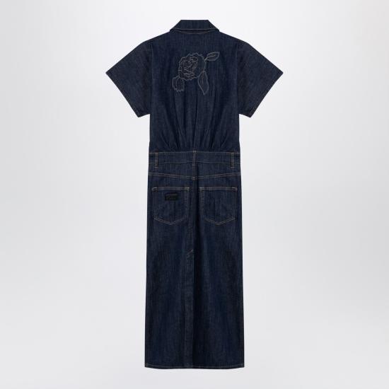  가니 미디 원피스 J14396768 Light blue - GANNI