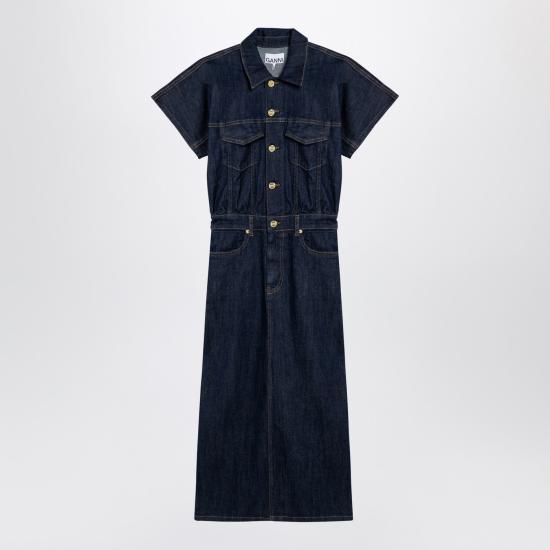  가니 미디 원피스 J14396768 Light blue