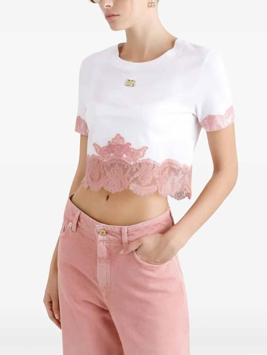  돌체앤가바나 탑 F8V22TFU7EQW0800 White - DOLCE & GABBANA