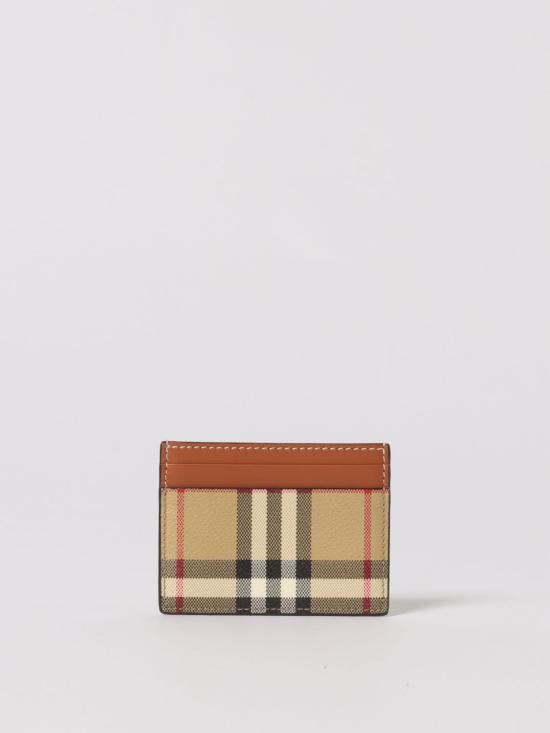 25FW 버버리 체크 카드 케이스 8109801 BEIGE DOM - BURBERRY