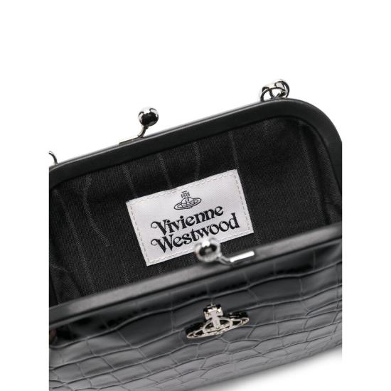 25FW 비비안웨스트우드 숄더백 4B01000AWL0098N401 BLACK DOM - VIVIENNE WESTWOOD