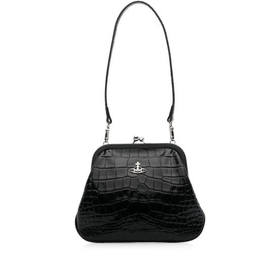 25FW 비비안웨스트우드 숄더백 4B01000AWL0098N401 BLACK DOM