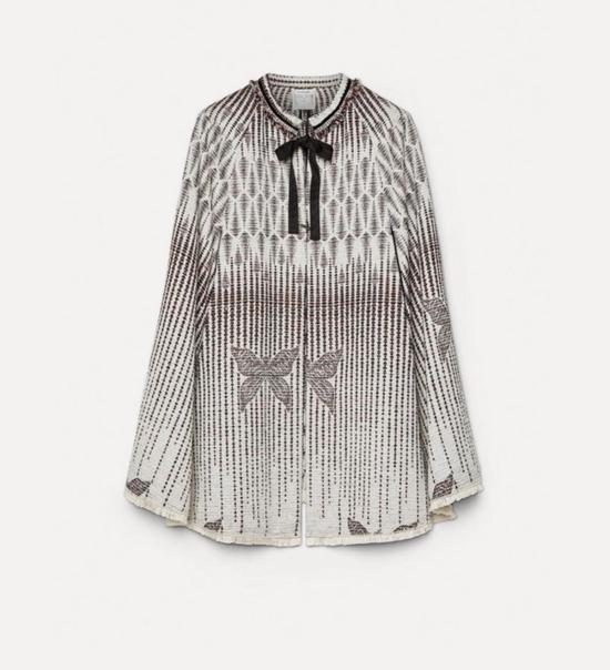  포르테포르테 코트 포르테 포르테 리벨 자카드 케이프 - FORTE FORTE