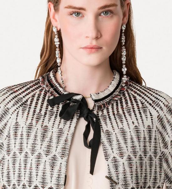  포르테포르테 코트 포르테 포르테 리벨 자카드 케이프 - FORTE FORTE