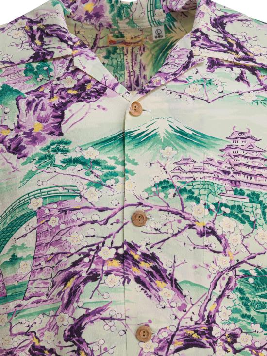 25FW 선서프 반팔 셔츠 SS39422 145 GREEN - SUN SURF