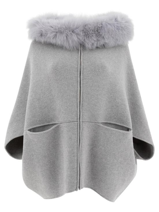 24FW 지오비 케이프 P2411VO 99 SALE GREY