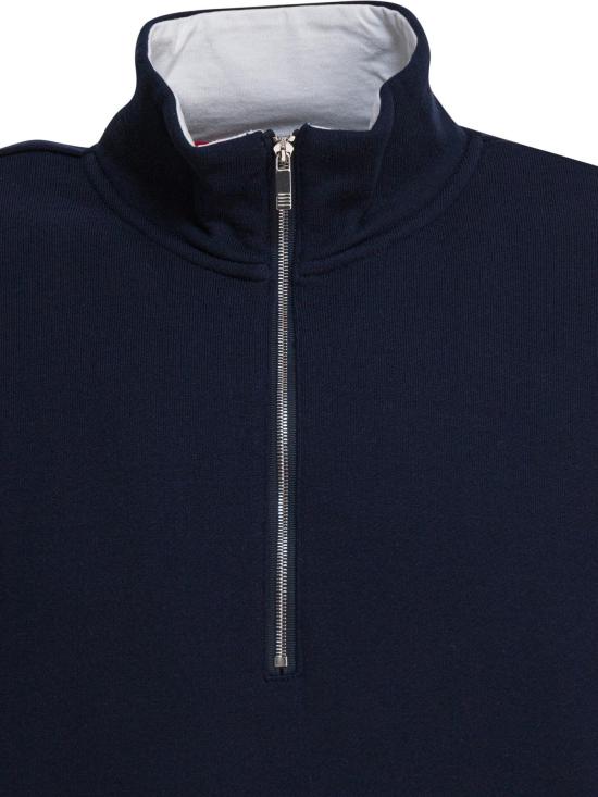 25FW 톰브라운 집업 니트 MJT503A 03037415 BLUE - THOM BROWNE