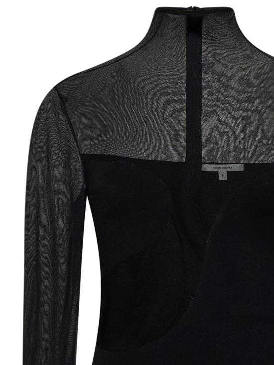  넨시 도자카 바디수트 티셔츠 NDAW23KT027 BLACK - NENSI DOJAKA