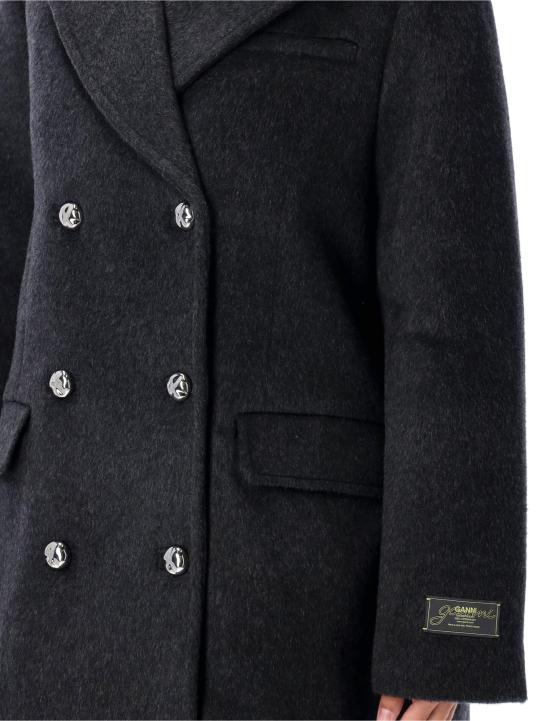 25FW 가니 더블 브레스트 자켓  W05676869 252 PHANTOM - GANNI