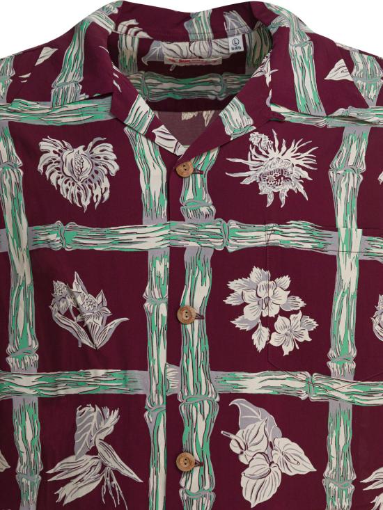 25FW 선서프 반팔 셔츠 SS39419 138 BORDEAUX - SUN SURF