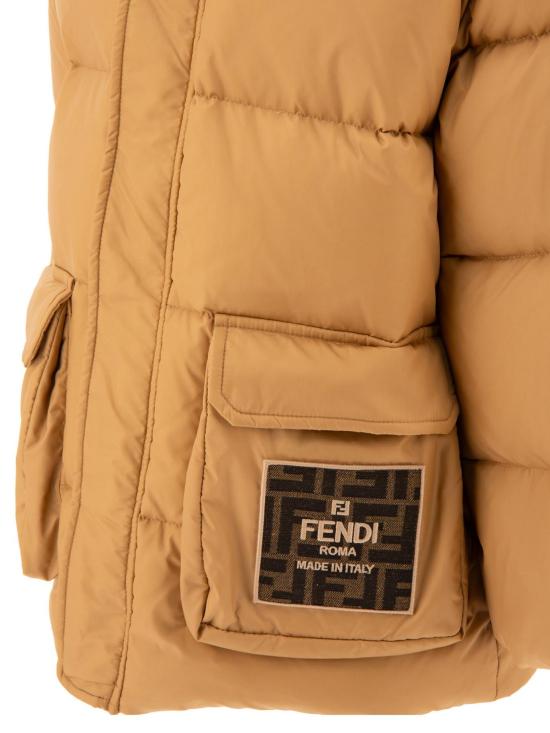 24FW [키즈] 펜디 코트 JUA176 AS56F1F4G BEIGE - FENDI