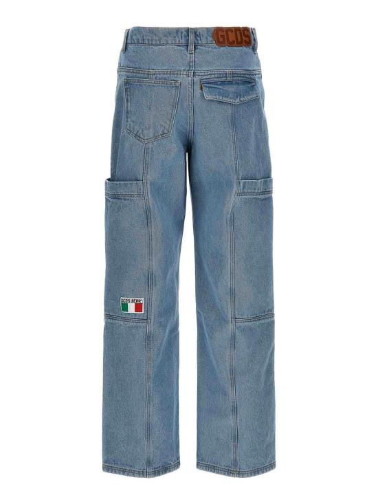 24FW 지씨디에스 스트레이트 팬츠 A1CM2901DA075 Light Blue - GCDS