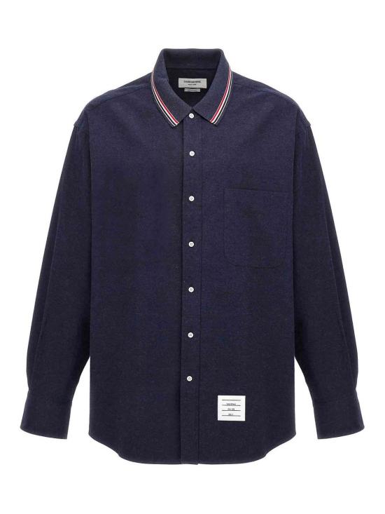 25FW 톰브라운 긴팔 셔츠 MWL407CF0351415 Blue