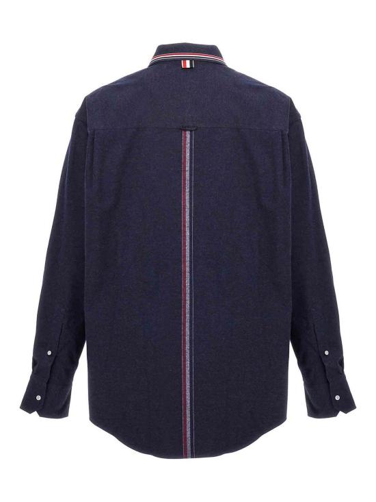 25FW 톰브라운 긴팔 셔츠 MWL407CF0351415 Blue - THOM BROWNE