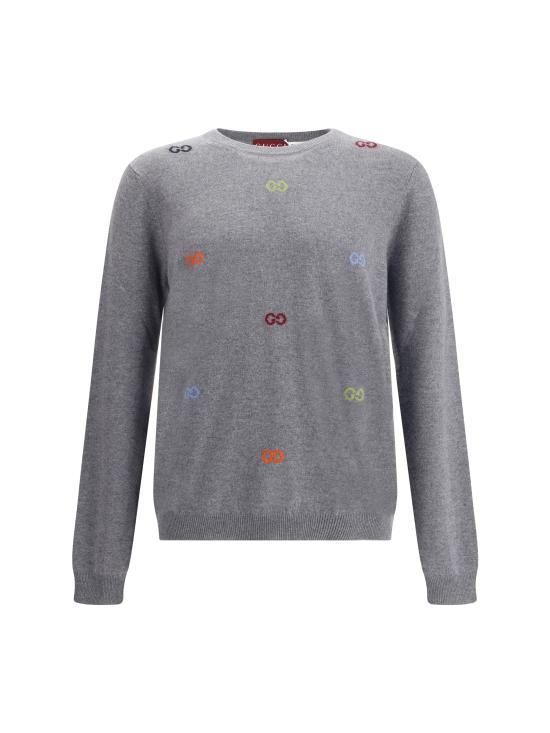25FW 구찌 자수 로고 스웨터  833668XKEYH 1015 GREY