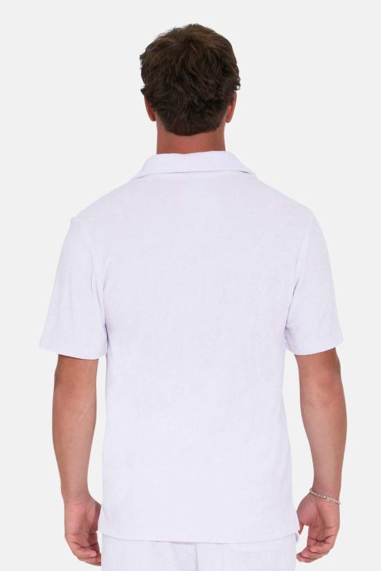  블루&크림 반팔 셔츠 테리 버튼다운 - BLUE&CREAM