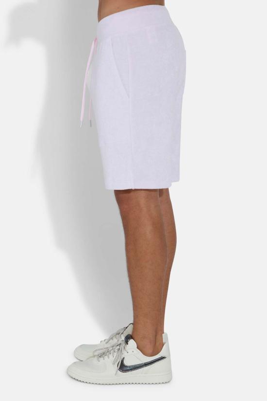  블루&크림 숏팬츠 테리 반바지 - BLUE&CREAM