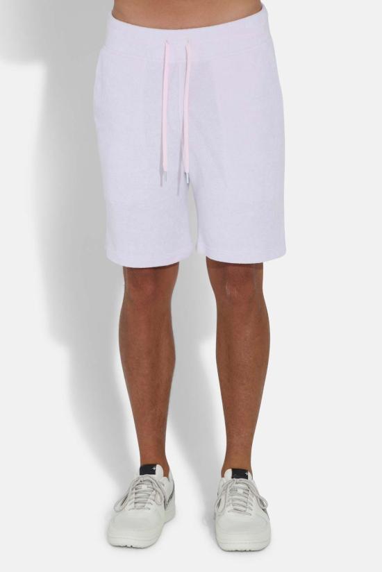  블루&크림 숏팬츠 테리 반바지