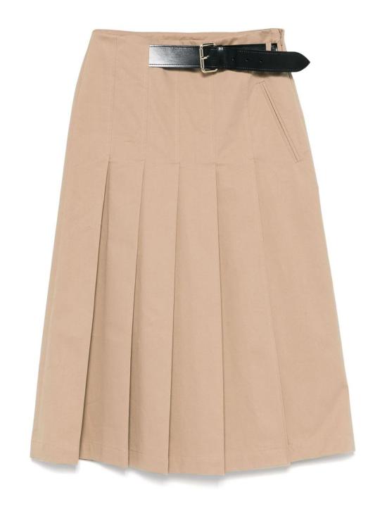 26SS 세미쿠튀르 미디 스커트 Y5SO03MIMIV560 Light Brown