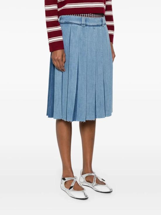 25FW 미우미우 스커트 GWD279 17GGF0076 Light Blue - MIU MIU