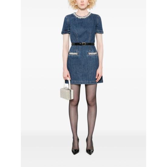 25FW 셀프 포트레이트 데님 원피스 AW25 809S BL BLUE - SELF PORTRAIT