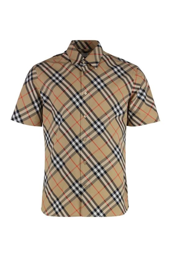  버버리 체크 반팔 셔츠  8087637158013 B9368 Beige
