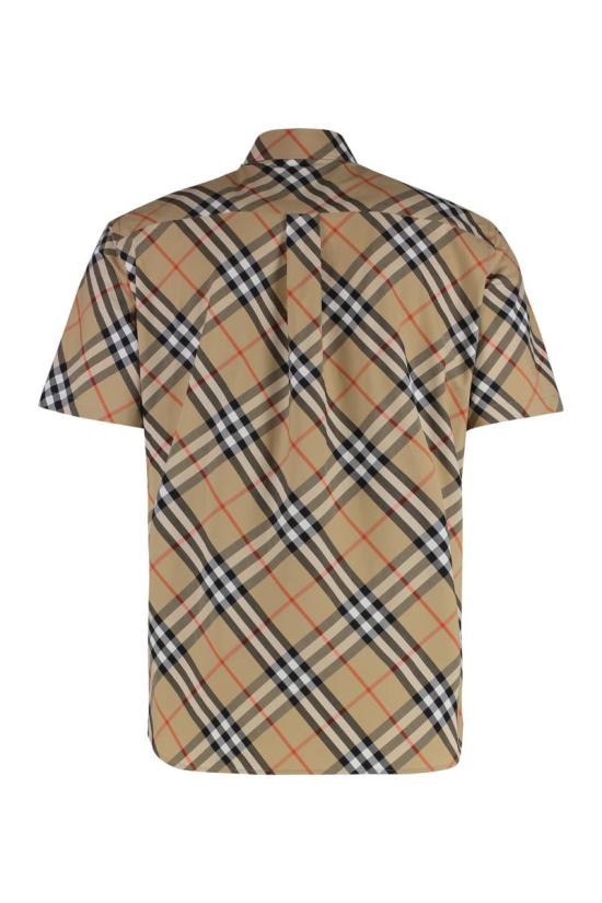  버버리 체크 반팔 셔츠  8087637158013 B9368 Beige - BURBERRY