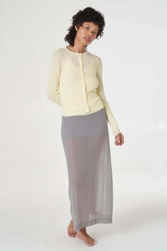  파이드 미 나우 가디건 지금 찾아보세요 가벼운 무게의 베리 리브 니트 카디건 - FIND ME NOW