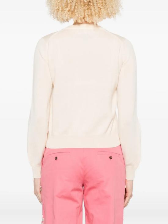 25FW 메종키츠네 베이비 폭스 메리노 레귤러 가디건 PW00502KT1181 0306 Pink - MAISON KITSUNE