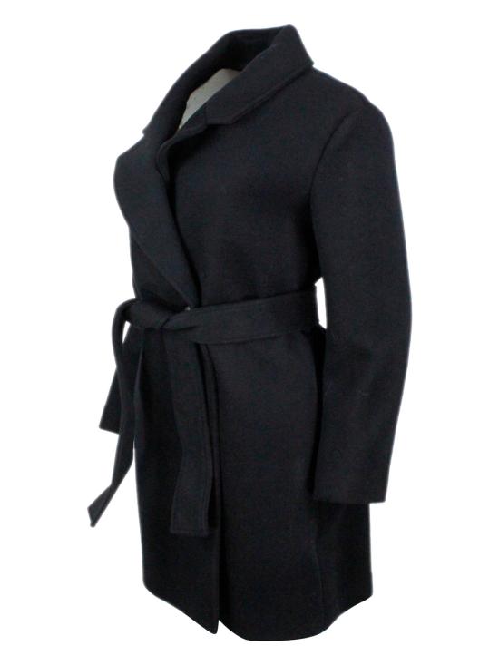 25FW 알마니 코트 XW001431AF16206 UC001 Black - ARMANI