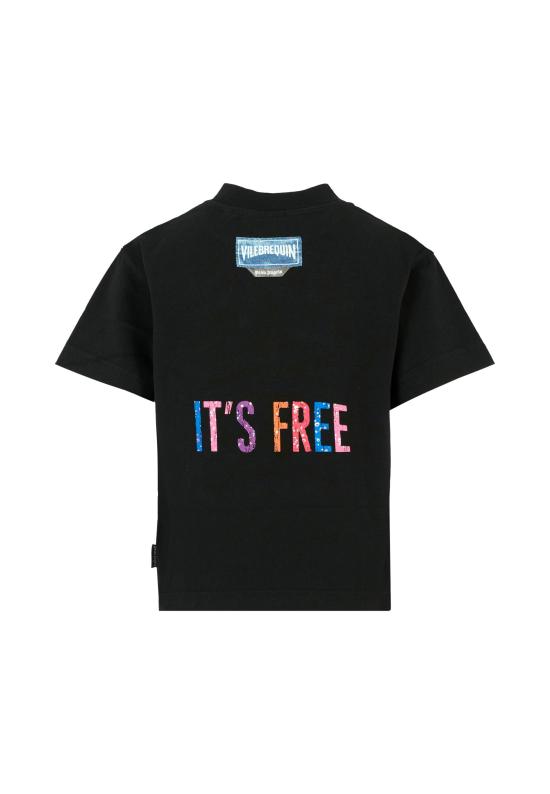 25FW [키즈] 팜앤젤스 티셔츠 PBAA003F25JER0061084 BLACK - PALM ANGELS