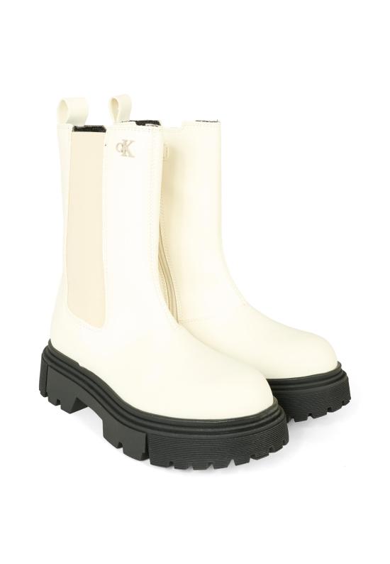 25FW [키즈] 캘빈클라인 미들 부츠 V4A5 83137 1355672 WHITE - CALVIN KLEIN