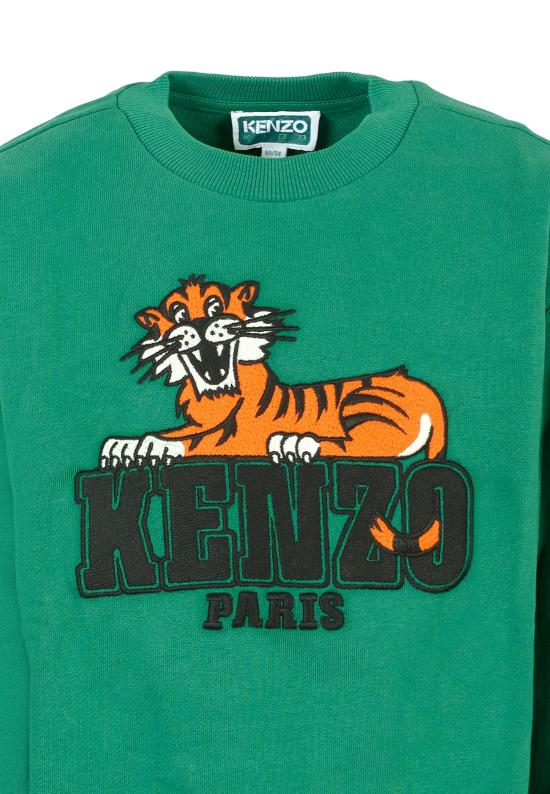 25FW [키즈] 겐조 니트/스웻셔츠 K61434 67C GREEN - KENZO