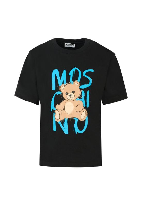 25FW [키즈] 모스키노 티셔츠 HNM05G LAA20 60100 BLACK