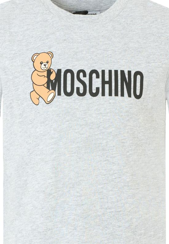 25FW [키즈] 모스키노 티셔츠 HPM058 LAA34 60901 GREY - MOSCHINO